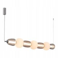 Lampa Sufitowa CARO Srebrny Szklane Klosze 42W LED 110x133cm Lampa Wisząca
