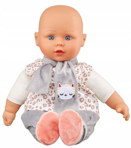 Lalka Bobas Interaktywna mówiąca 120 słów śpiewa 40 cm + KACZKI do kąpieli na Arena.pl