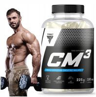 KREATYNA TREC CM3 180 kaps. SILNY JABŁCZAN KREATYNY MOCNY T-C-M SIŁA