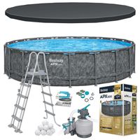 Basen ogrodowy stelażowy 671 x 132 cm 11w1 Bestway 561JZ