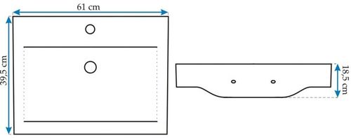 Umywalka Ceramiczna Amy 60 na Arena.pl
