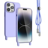ETUI SILIKONOWE CASE IPHONE 13 PRO VIOLET MAT OCHRONA