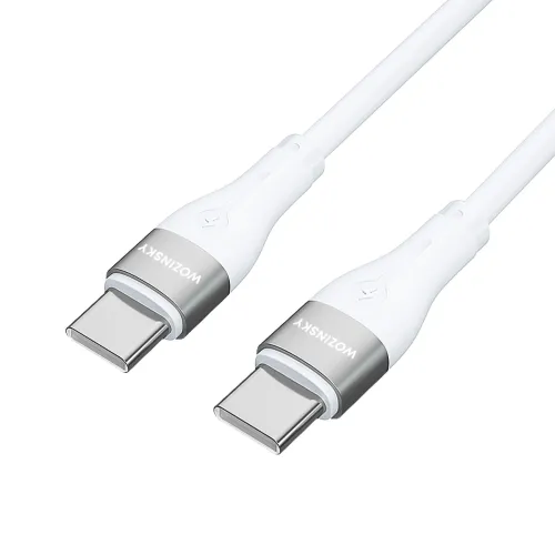 kabel wozinsky wstcc2 usb-c / usb-c pd 65w 2 m - biały na Arena.pl