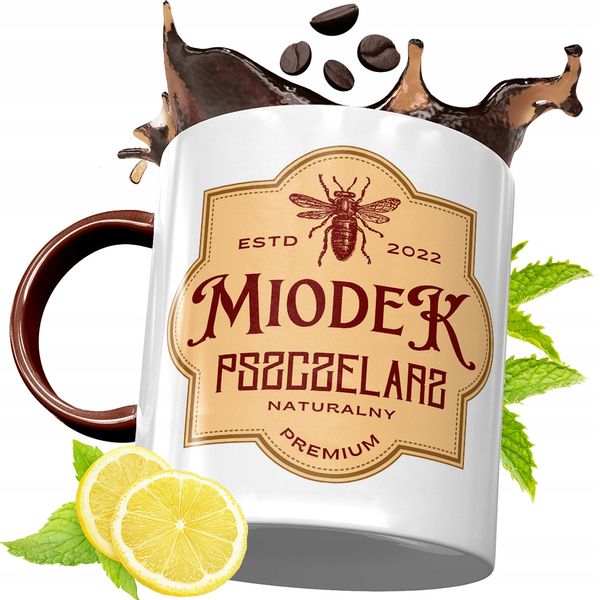 Kubek Bordowy Dla Pszczelarza Na Urodziny Prezent Z Nadrukiem Ze Zdjęciem zdjęcie 1