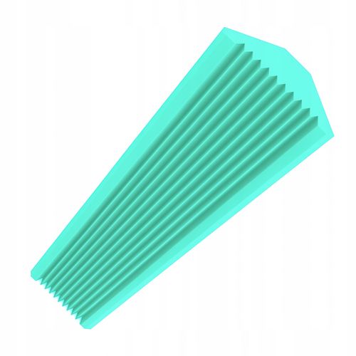 PUŁAPKA BASOWA ĆWIERĆWALEC WYGŁUSZENIE | Wys.100 cm | R: 200 mm Turkusowy na Arena.pl