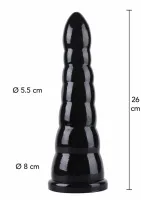 hidden desire extreme anal cone 26 cm - model xxl, szeroka podstawa