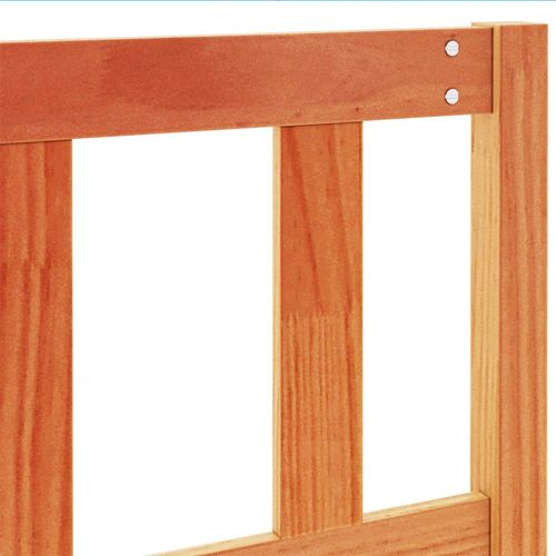 Wezgłowie do łóżka, woskowy brąz, 135 cm, lite drewno sosnowe na Arena.pl