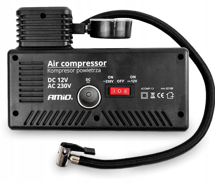 KOMPRESOR SAMOCHODOWY 12V/230V POMPKA DO KÓŁ zdjęcie 6