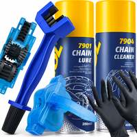 PRZYRZĄD DO CZYSZCZENIA I SMAROWANIA ŁAŃCUCHA SZCZOTKA ZMYWACZ SMAR MANNOL