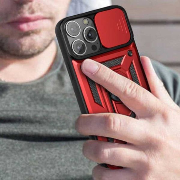 Spacecase Camring Iphone 14 Pro Red zdjęcie 6