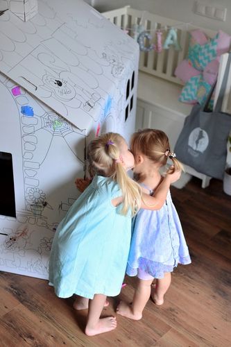 DOMEK Z TEKTURY tekturowy do malowania kartonowy na Arena.pl