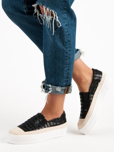 CZARNE TRAMPKI ESPADRYLE Rozmiar - 41 na Arena.pl