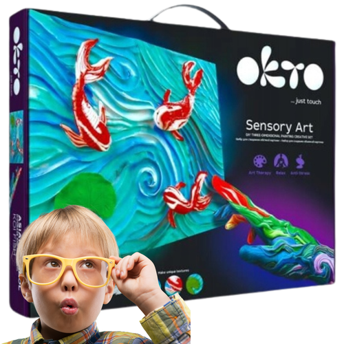 Zestaw Kreatywny Artystyczny Tworzenie Arcydzieła Dłonią ”Koi Carps” Okto na Arena.pl