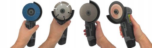 SZLIFIERKA KĄTOWA DO CIĘCIA AKUMULATOROWA 19500 RPM 6 TARCZ ZESTAW 2x na Arena.pl