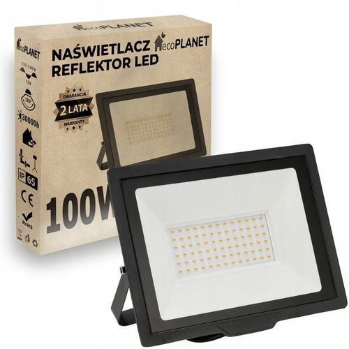 Naświetlacz halogen LED 100W + statyw budowlany na Arena.pl