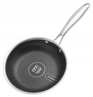 PATELNIA Stalowa Powłoka Nieprzywierająca PLASTER MIODU Hexagon 18cm 7618