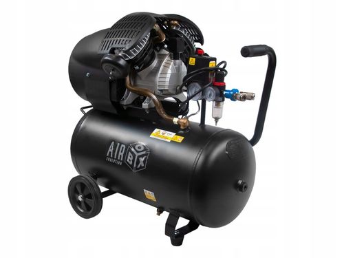 Kompresor Sprężarka olejowa 50L dwutłokowa 2,2kW 230V 10bar Airbox na Arena.pl