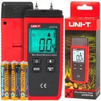 CYFROWY MIERNIK WILGOTNOŚCI DREWNA PAPIERU LCD ZESTAW UNI-T UT377A