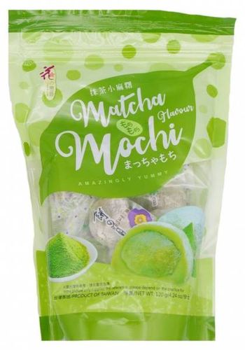 Mochi, ryżowe ciasteczka o smaku zielonej herbaty Matcha 120g - Love & Love na Arena.pl