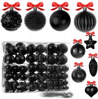 BOMBKI CHOINKOWE NIETŁUKĄCE WZORY 120 szt DUŻY ZESTAW XXL ŚWIĘTA