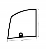 Szyba drzwi górna Claas Scorpion 6035, 6030, 6040, 7030, 7045, 9040