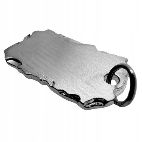 Unikatowy nieśmiertelnik Raw Edge Twój grawer s925 zawieszka na łańcuszek na Arena.pl