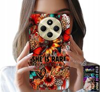 ETUI DO XIAOMI REDMI 14C 4G - SHE IS RARE, SŁONECZNIKI, KWIATY, MOTYLE