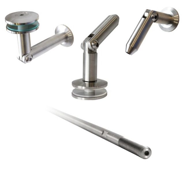 daszek szklany QUBA 150x150 brąz/grafit zdjęcie 2