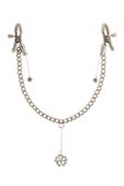 Fetish Fantasy Series Crystal Nipple Clamps Silver
