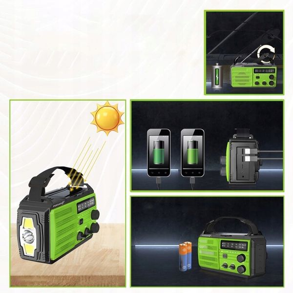 RADIO POD NAMIOT SOLAR POWERBANK 8000 mAh 72 godz zdjęcie 4
