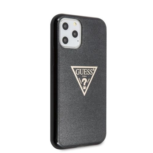 Guess Solid Glitter Triangle - Etui iPhone 11 Pro (Black) na Arena.pl
