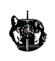Zegar ścienny z płyty winylowej Gra o Tron 24.6