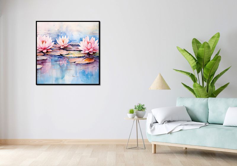 Plakat 90x90cm Spokojne Odbicia zdjęcie 4