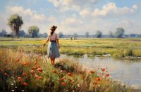 Plakat 91,5x60cm Wiejski Spokój