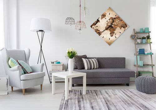 Zegar Ścienny - Mapa Kontynenty - 60X60 Cm - C3Ad60X60-3590 na Arena.pl