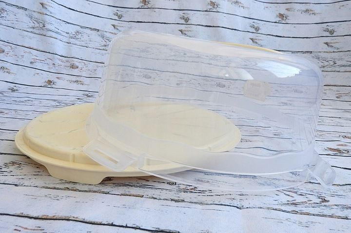 TACA PATERA POJEMNIK DO TORTU CIASTA PUDEŁKO NA WYPIEKI ŻYWNOŚĆ Z POKRYWĄ zdjęcie 5