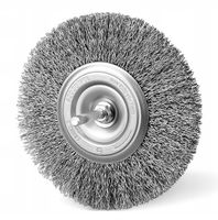 SZCZOTKA DRUCIANA Z TRZPIENIEM DO WIERTARKI TARCZOWA 120mm PL