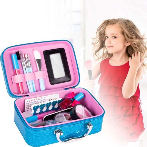KUFEREK KOSMETYKÓW ZESTAW DO MAKIJAŻU I PAZNOKCI ŚNIEŻYNKA DLA DZIECI na Arena.pl