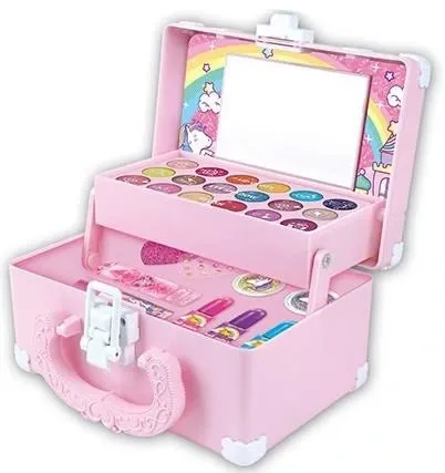 KUFEREK KOSMETYKÓW PAZNOKCI MAKIJAŻ MAKEUP ZESTAW DLA DZIEWCZYNKI PREZENT na Arena.pl