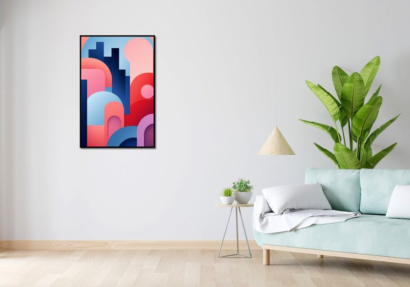 Plakat 61x91,5cm Miasto Kolorów zdjęcie 4