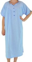 Bawełniana koszula nocna duży rozmiar 58 60 Rozmiar: Uniwersalny, Kolor: Niebieski