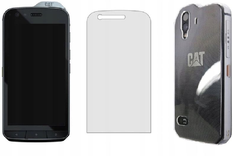 Szkło Hartowane 9H + Etui Silikonowe Do Cat S61 zdjęcie 1