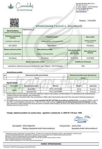 CBD SUSZ KONOPNY | AK 47 | PREMIUM 2g na Arena.pl