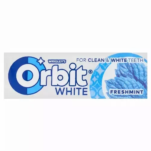 ORBIT DRAŻE WHITE FRESH MINT 14G GUMA zdjęcie 1