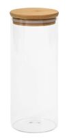 Szklany słoik ECO STORAGE, brązowy, transparentny
