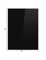 Podstawa szklana hartowana - szyba pod Piec lub Kominek 60x40 cm CZARNA
