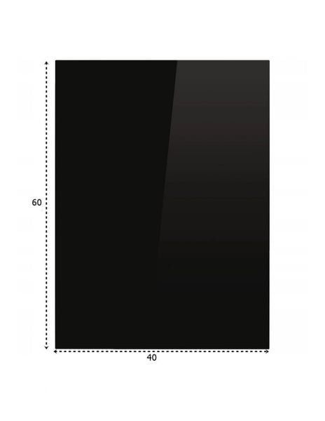 Podstawa szklana hartowana - szyba pod Piec lub Kominek 60x40 cm CZARNA zdjęcie 1