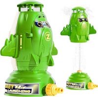 WQH Zabawkowa Rakieta Wodna dla Dzieci Zielona 13 x 13 x 23 cm