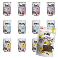 BULTI mokra karma dla psa Indyk Dorsz Jagnięcina 12x400g + Jerky Kaczka