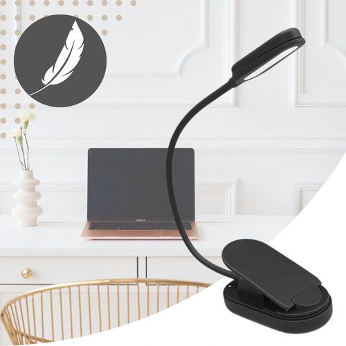LAMPKA DO CZYTANIA KSIĄŻEK USB LAMPKA NOCNA Z KLIPSEM ZDROWA DLA OCZU 8 LED na Arena.pl